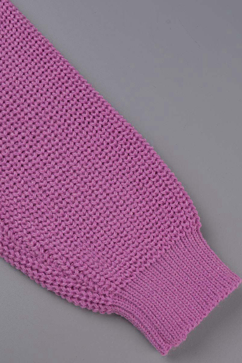Slit V Neck Sweaters(7 Colors)
