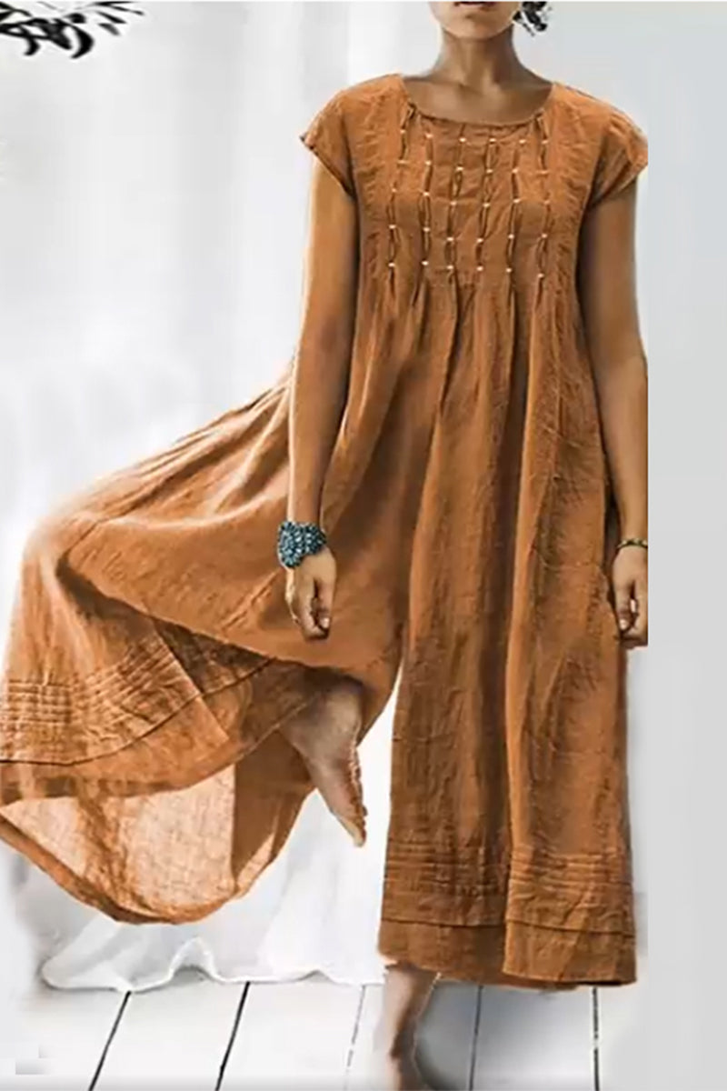 Simplicity O Neck Loose Jumpsuits(6 Colors)