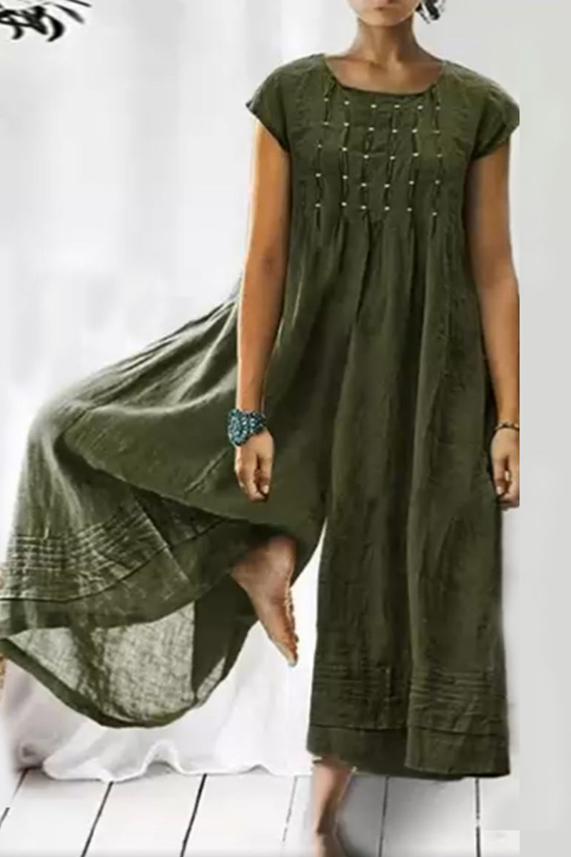 Simplicity O Neck Loose Jumpsuits(6 Colors)