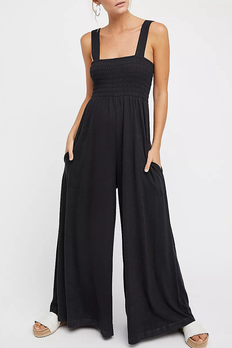 Simplicity Pocket Loose Jumpsuits(5 Colors)