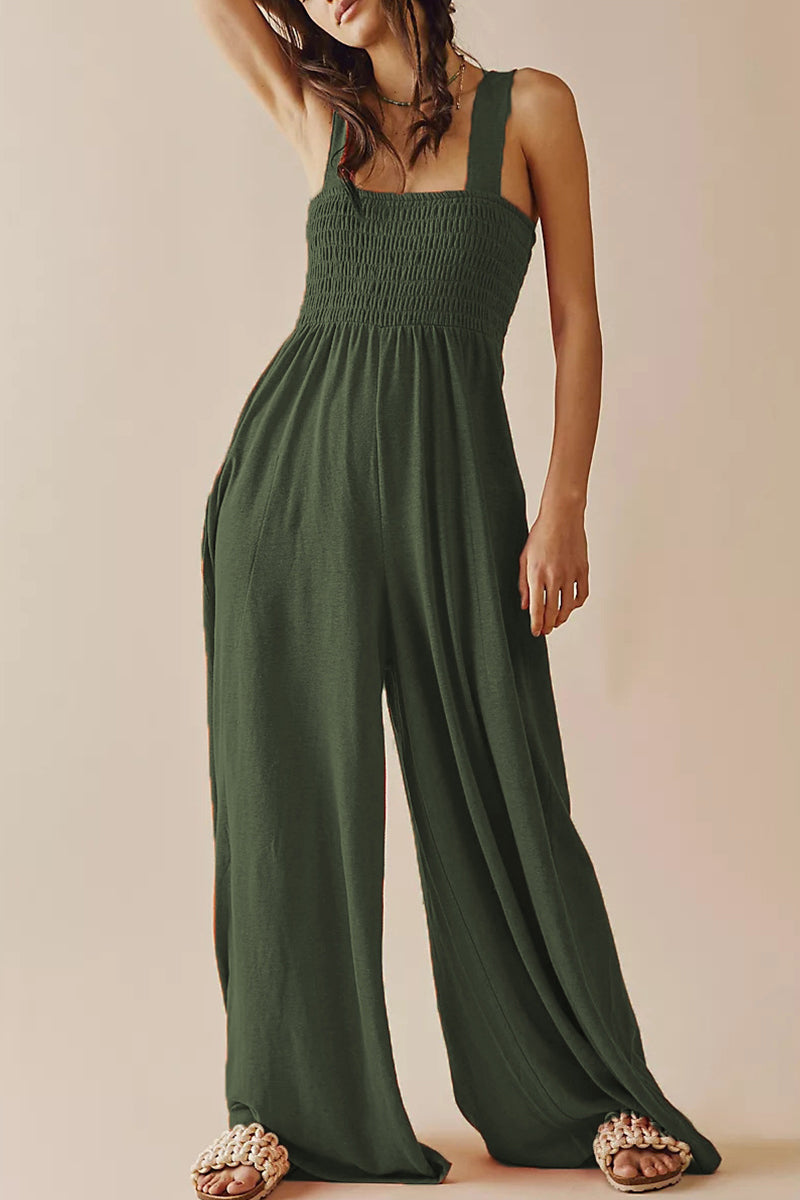 Simplicity Pocket Loose Jumpsuits(5 Colors)