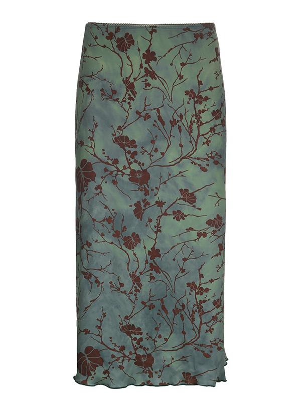 Green Midi Skirt