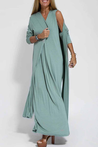 Street Slit Cardigan Collar Outerwear(4 Colors)