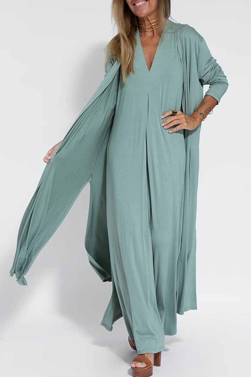 Street Slit Cardigan Collar Outerwear(4 Colors)