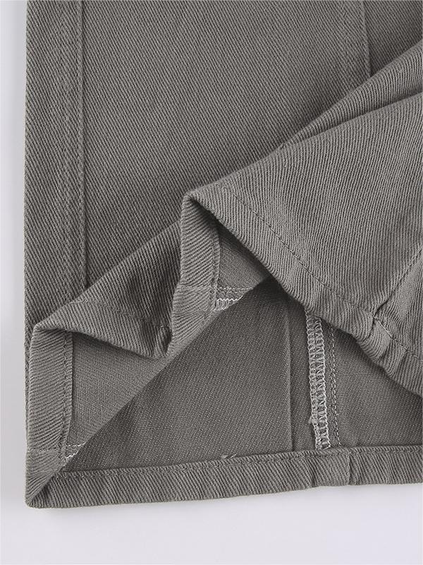 Grey 90s Cargo Pants With Cargo Pockets