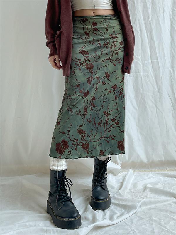 Green Midi Skirt