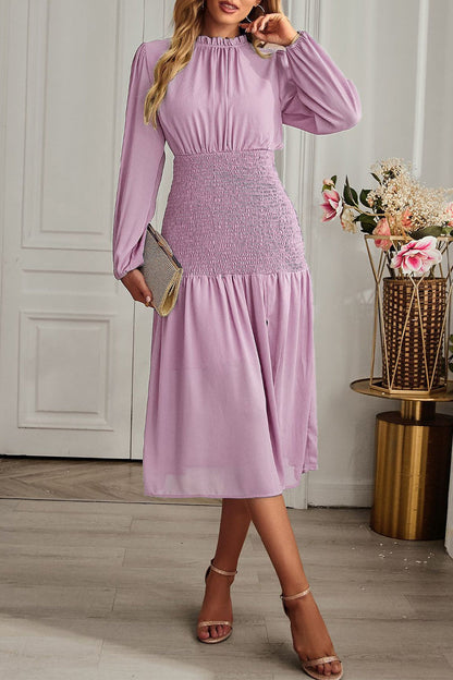 Flounce Half a Turtleneck Waist Skirt Dresses