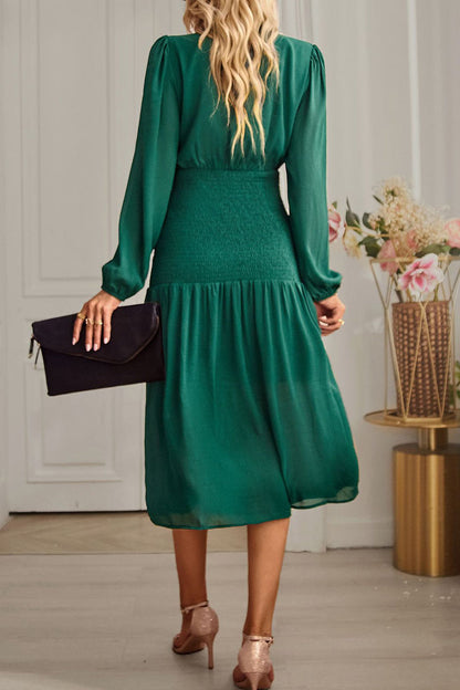 Flounce Half a Turtleneck Waist Skirt Dresses