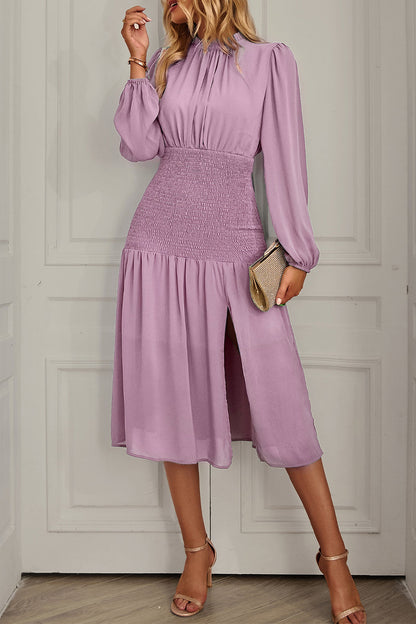 Flounce Half a Turtleneck Waist Skirt Dresses