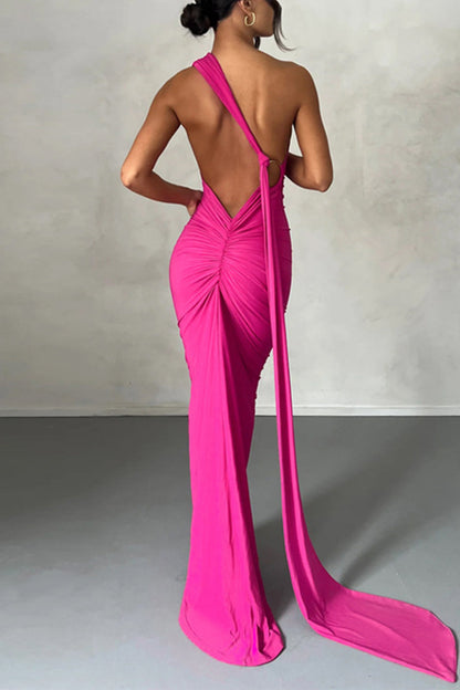 Backless Halter One Step Skirt Dresses(8 Colors)