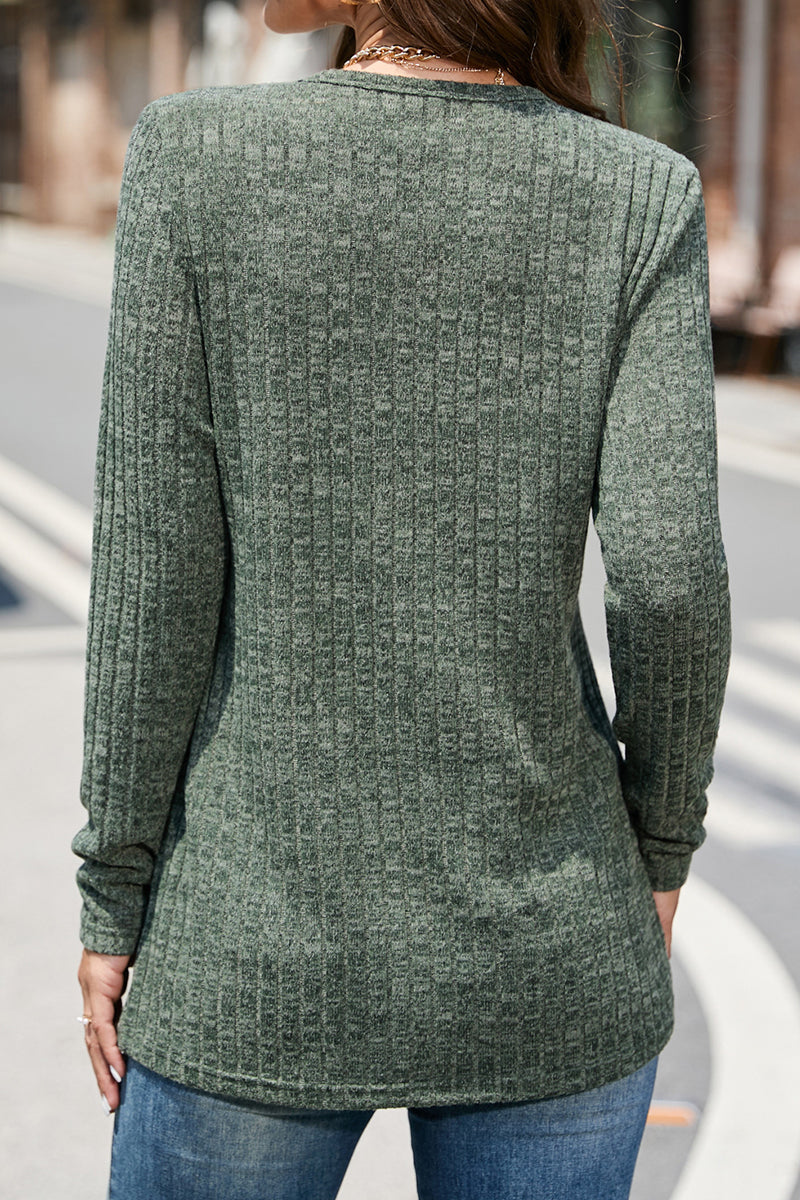 Street Buttons O Neck Sweaters(5 Colors)