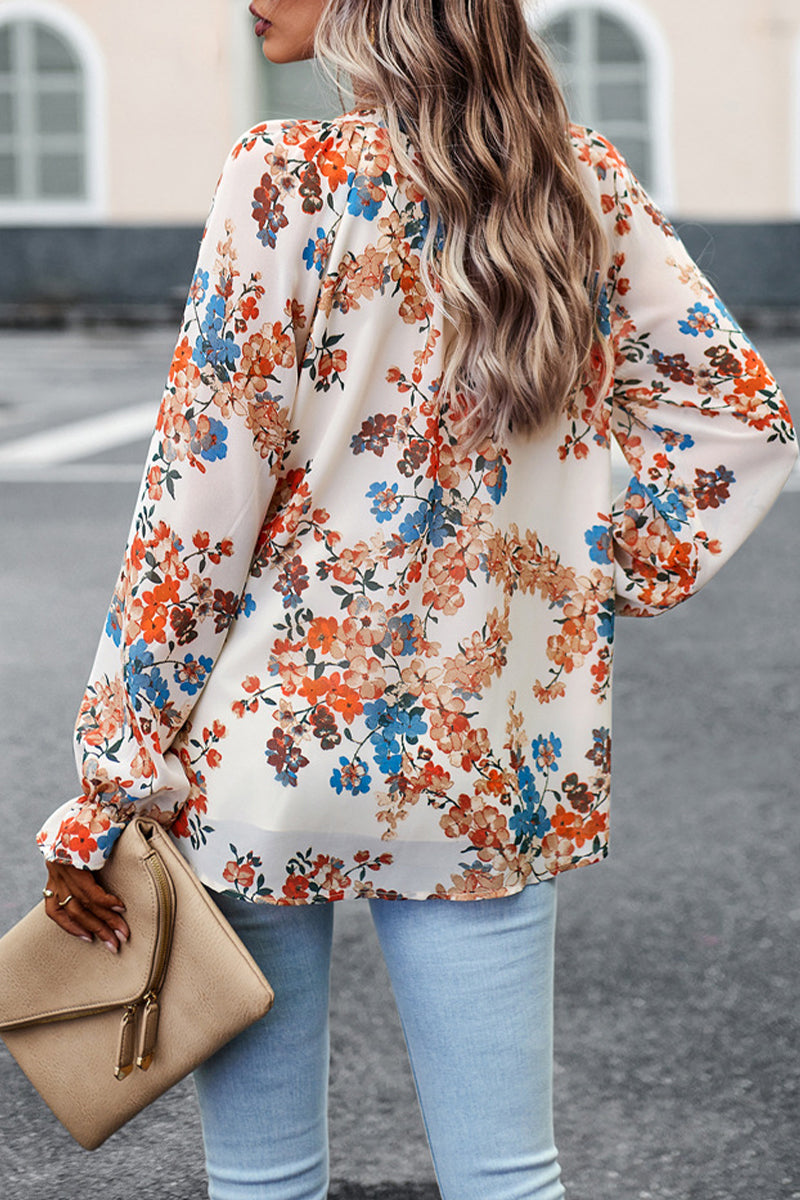 Sweet Buttons V Neck Blouses(4 Colors)