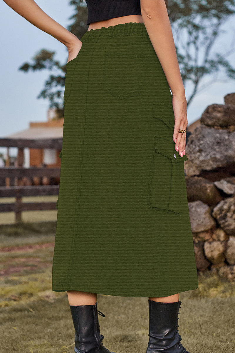 Street Slit High Waist Denim Skirts