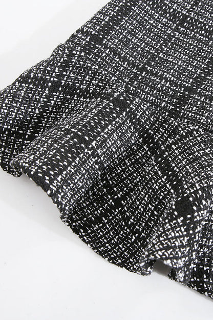 Celebrities Plaid Patchwork Turn-back Collar Waist Skirt Dresses