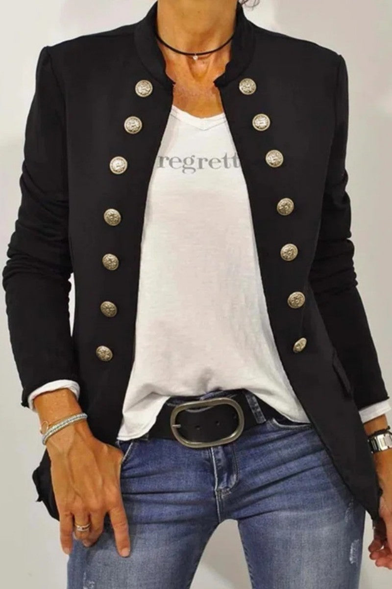 Cardigan Mandarin Collar Outerwear(5 Colors)