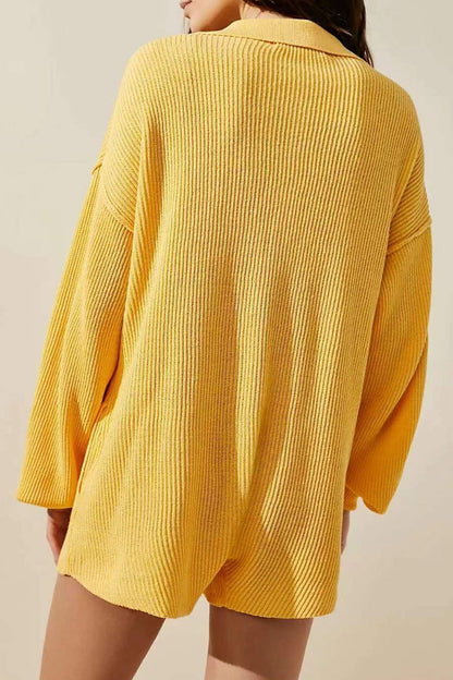 Simplicity Buttons V Neck Loose Rompers