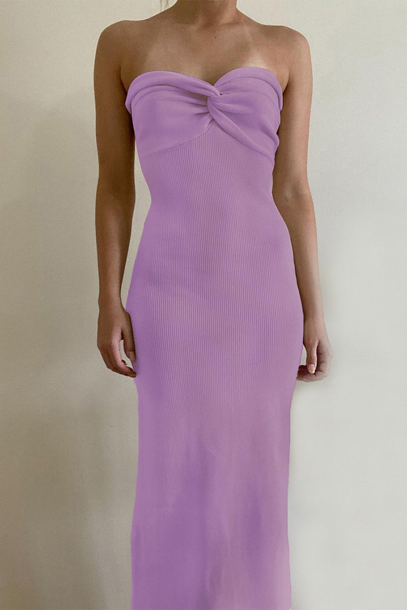 Asymmetrical Strapless One Step Skirt Dresses(11 Colors)