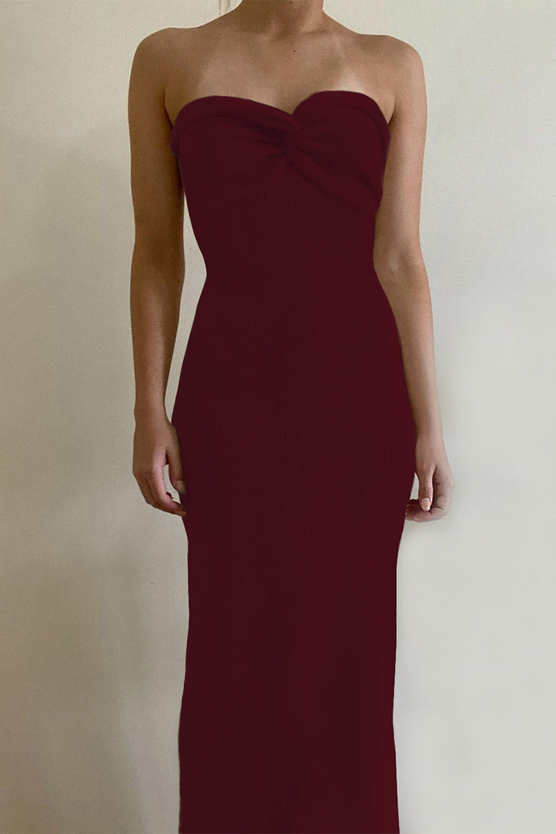 Asymmetrical Strapless One Step Skirt Dresses(11 Colors)