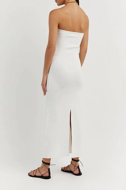 Asymmetrical Strapless One Step Skirt Dresses(11 Colors)