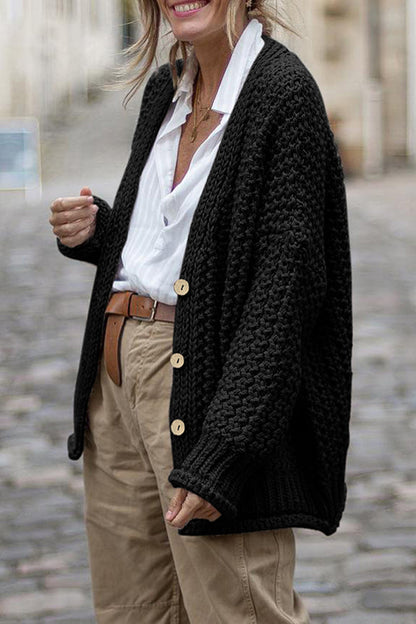Simplicity Buttons Cardigan Collar Outerwear(3 Colors)