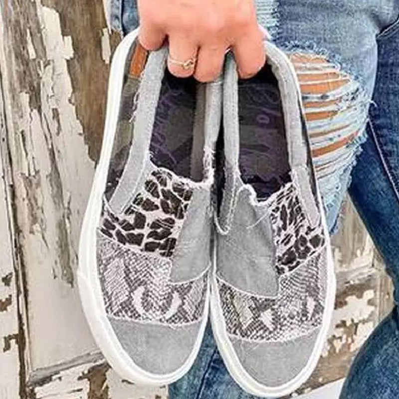 Daily Patchwork Printing Round Comfortable Out Door Flats Shoes