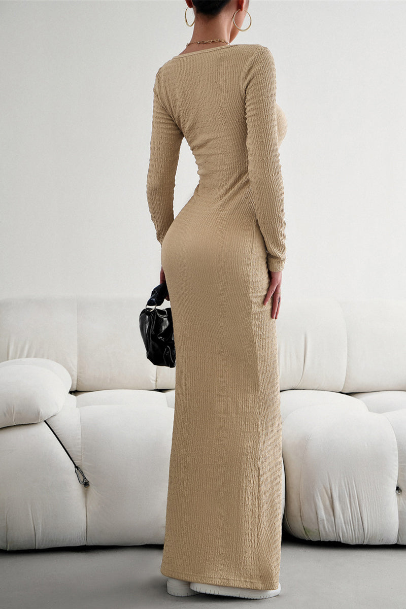 Square Collar One Step Skirt Dresses