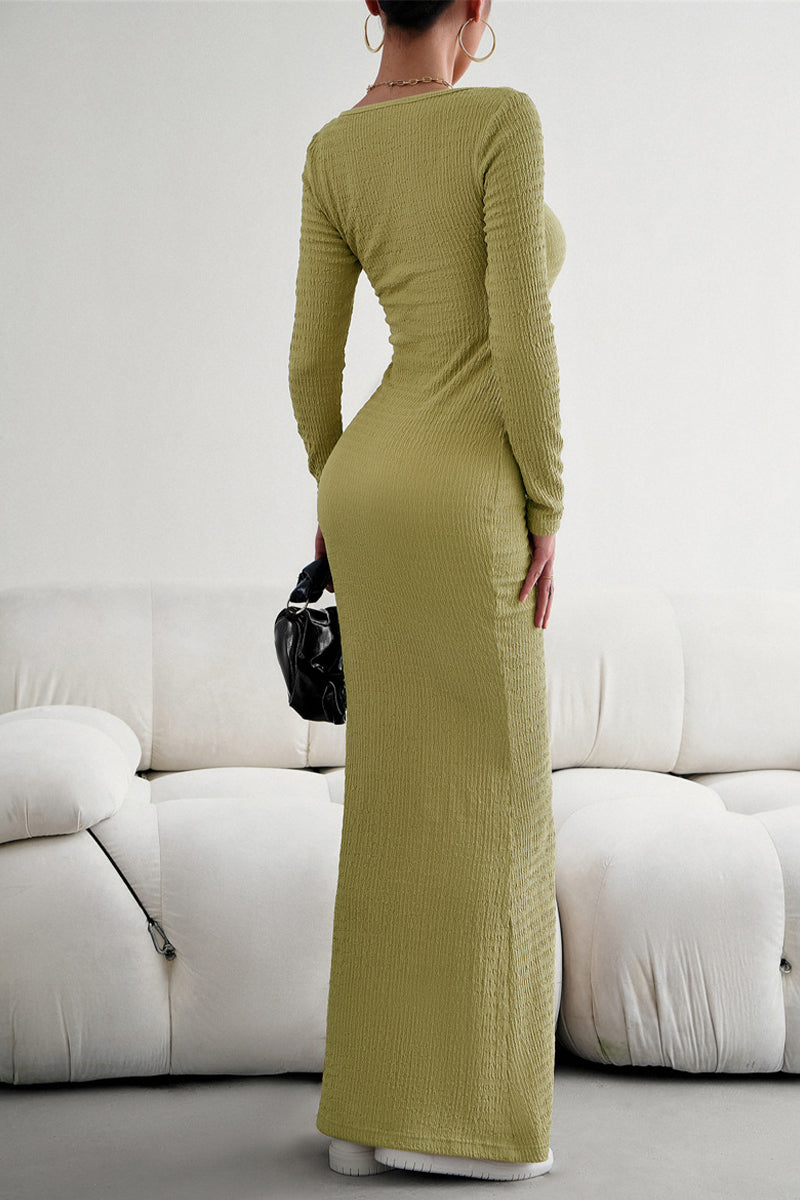 Square Collar One Step Skirt Dresses