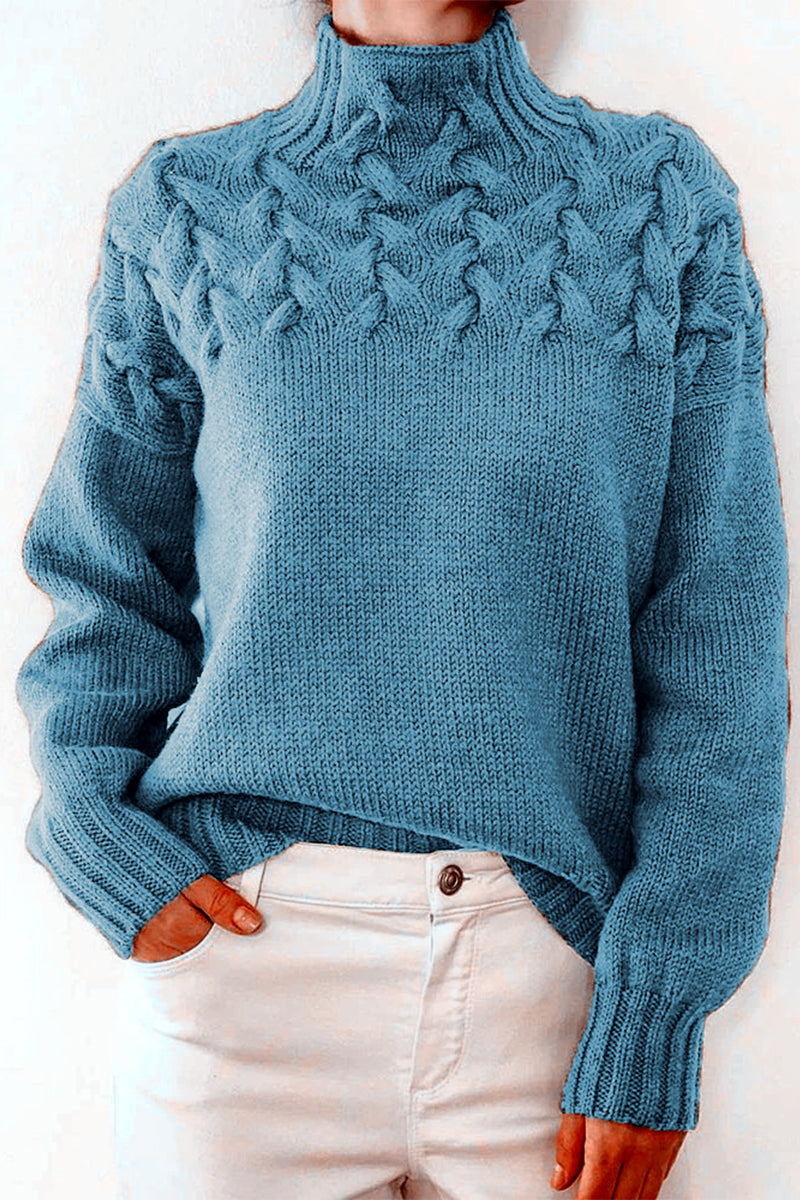 Weave Turtleneck Sweaters(11 Colors)