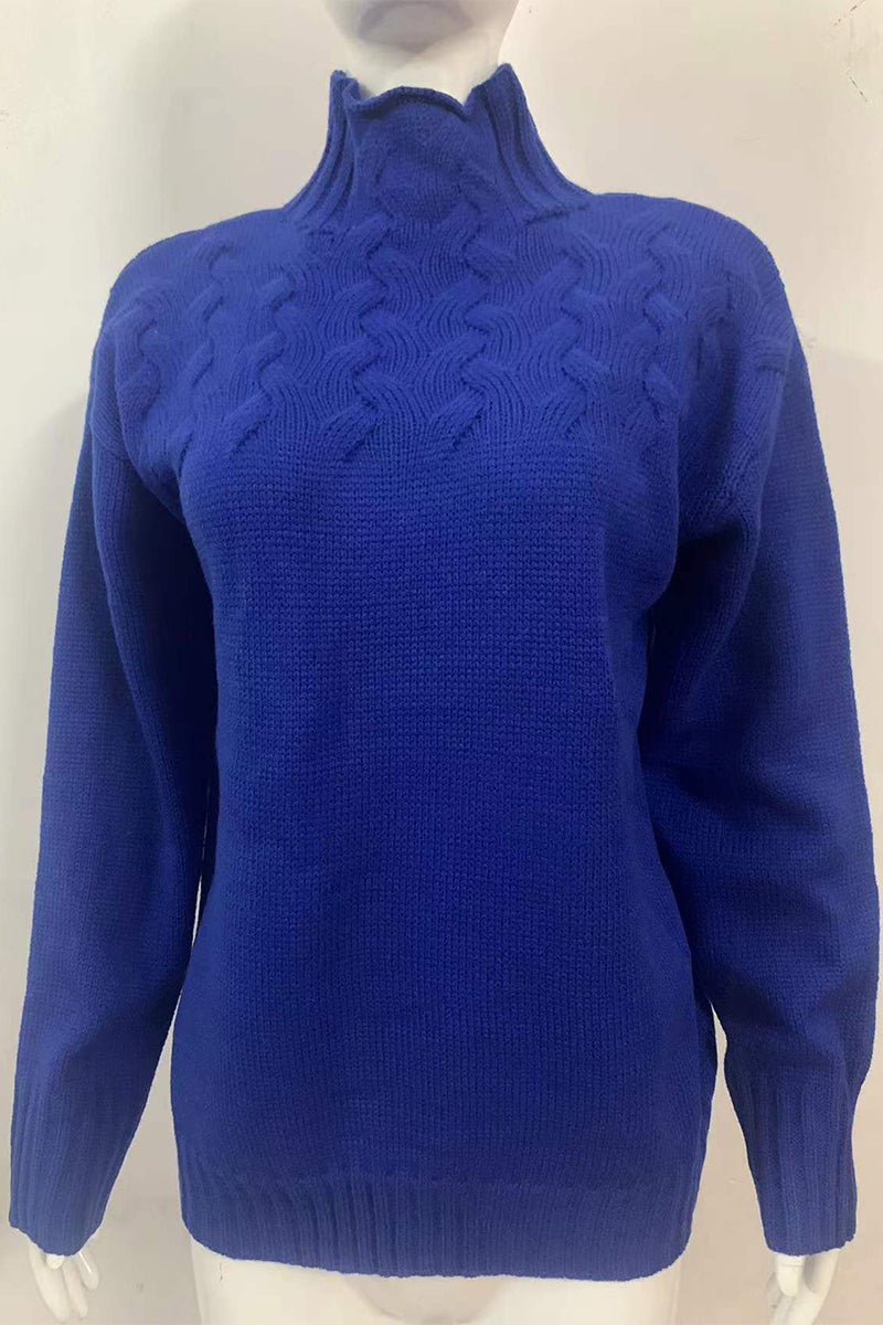 Weave Turtleneck Sweaters(11 Colors)