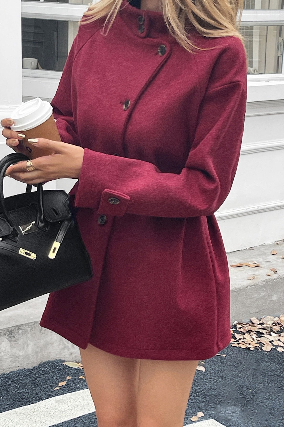Long-sleeve Sweater Coat