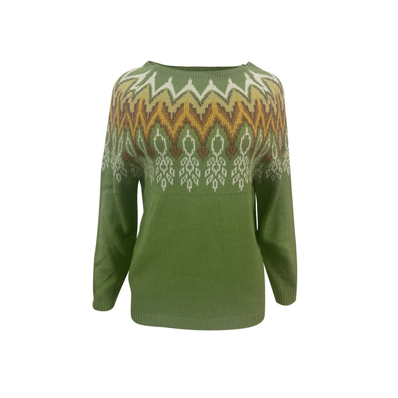 Color Block Contrast O Neck Sweaters(8 Colors)