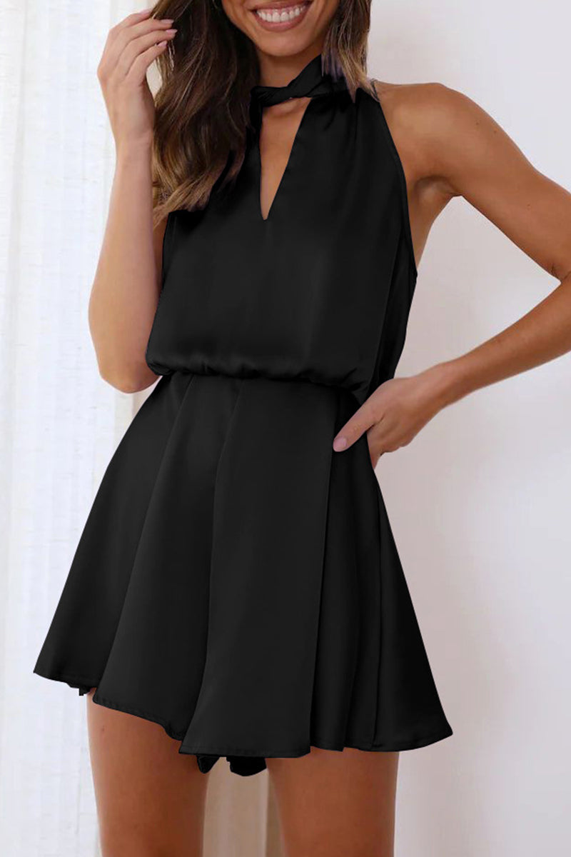 Bandage Halter Loose Rompers