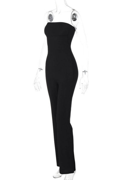 Backless Strapless Skinny Jumpsuits