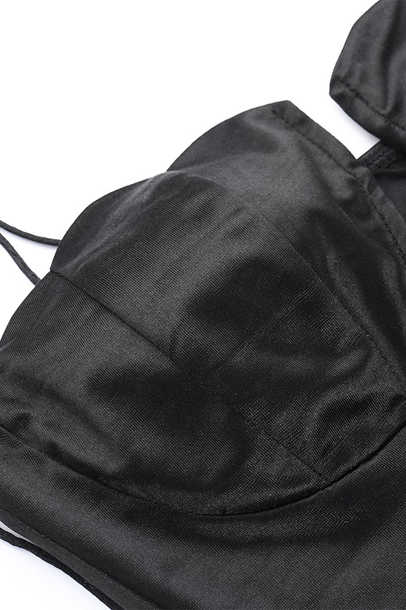 Frenulum Asymmetrical Asymmetrical Collar One Step Skirt Dresses