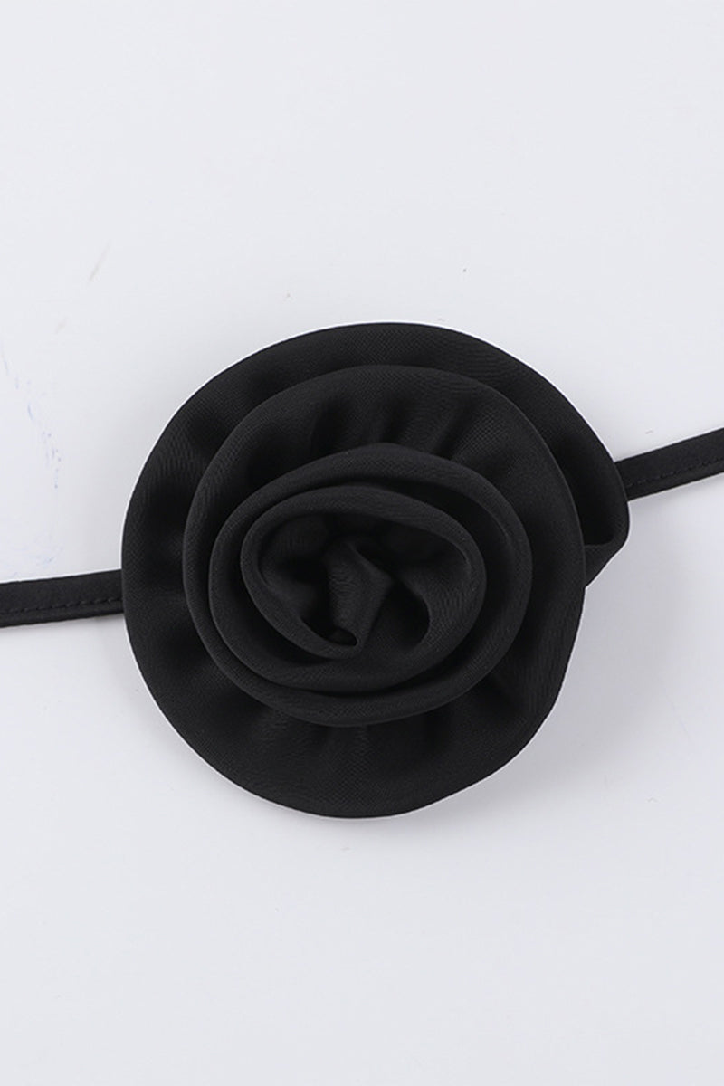 Sweet Bandage Backless Flowers U Neck One Step Skirt Dresses