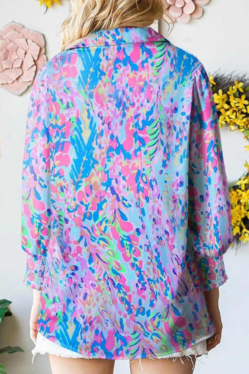 Sweet Turndown Collar Blouses(4 Colors)