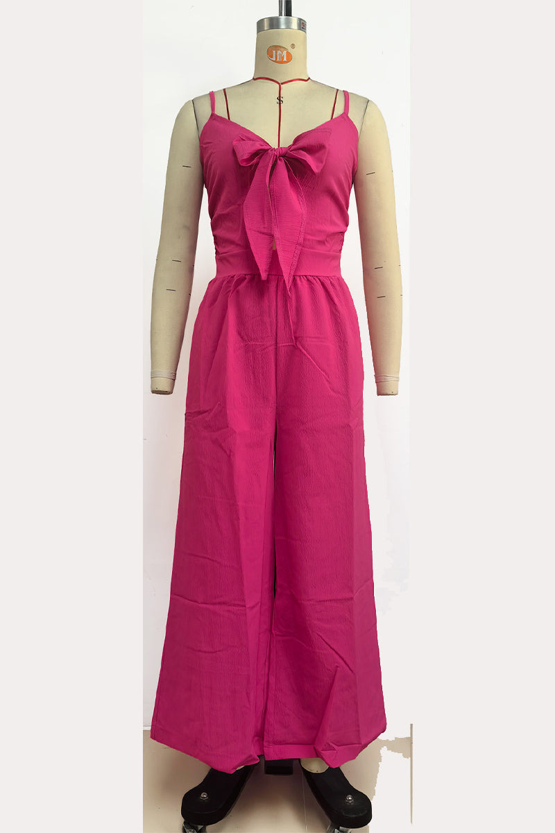 Pocket V Neck Loose Jumpsuits(3 Colors)