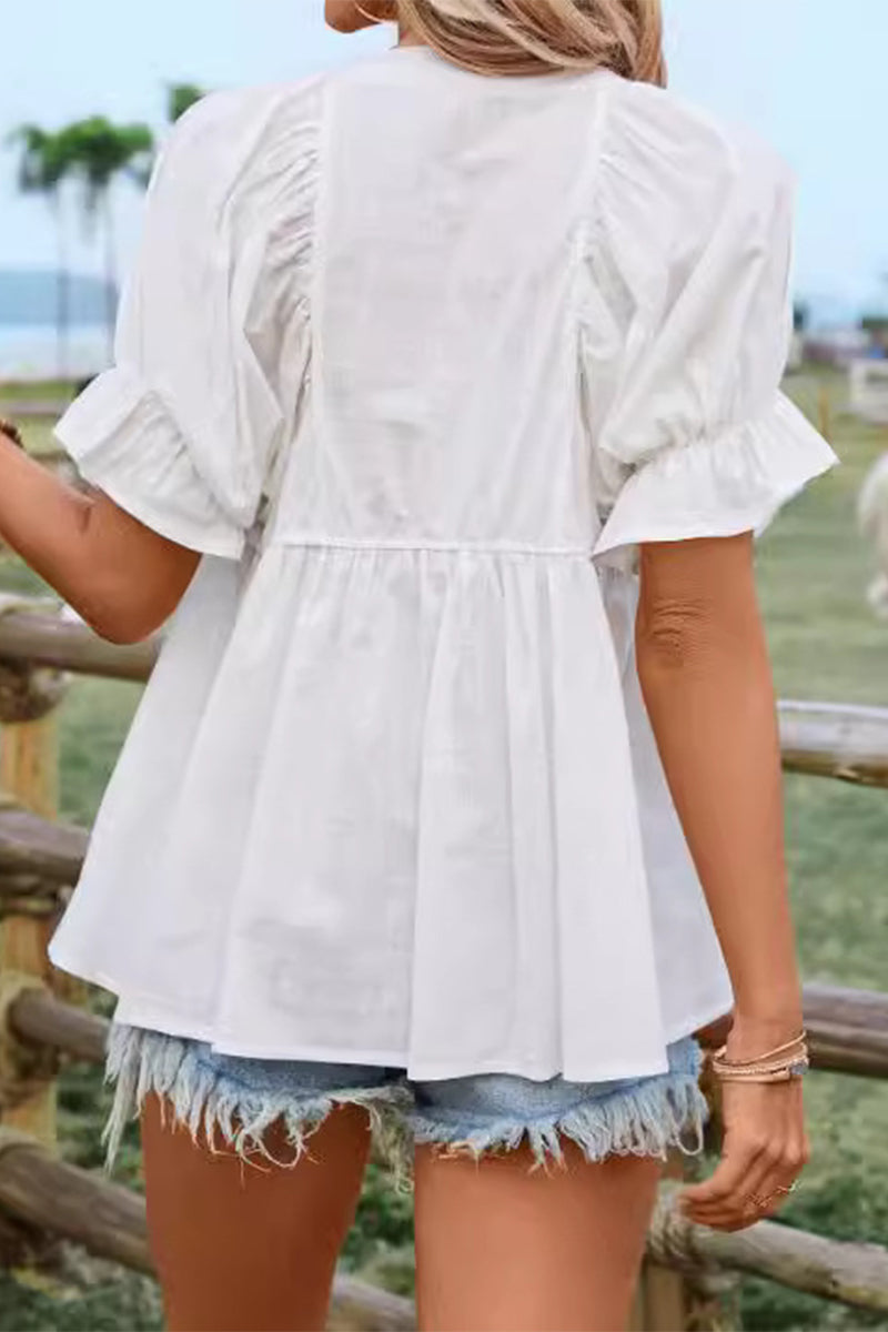Simplicity O Neck Blouses