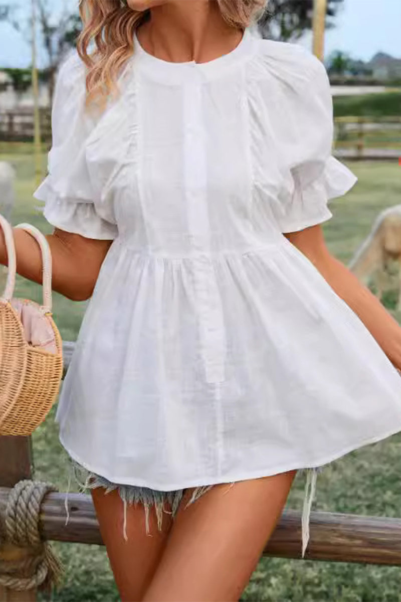 Simplicity O Neck Blouses