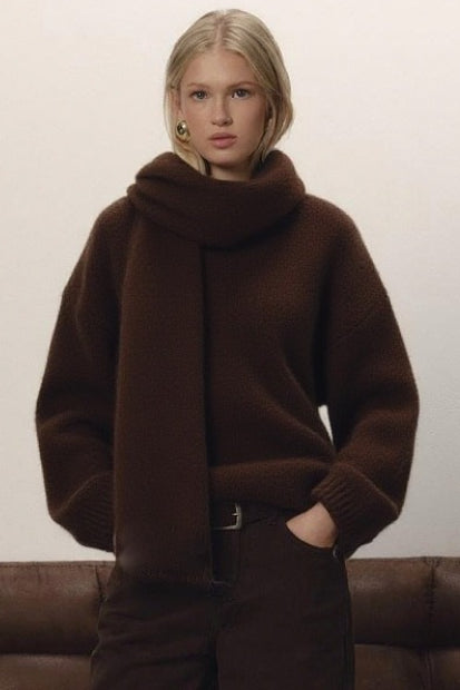 Soft Wool Loose V-neck Sweater