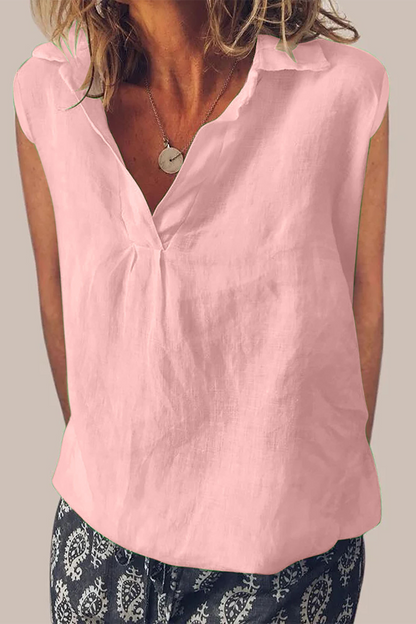Daily Color Turndown Collar Blouses(6 Colors)