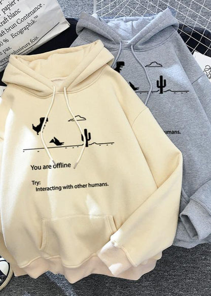 Offline Dinosaur Hoodie - Fun Retro Sweater