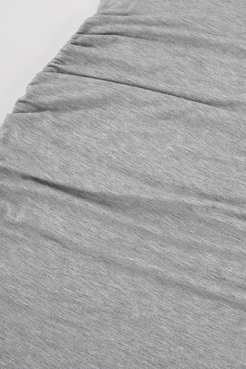 Ruched Irregular Off Shoulder Wrapped Skirt Dresses