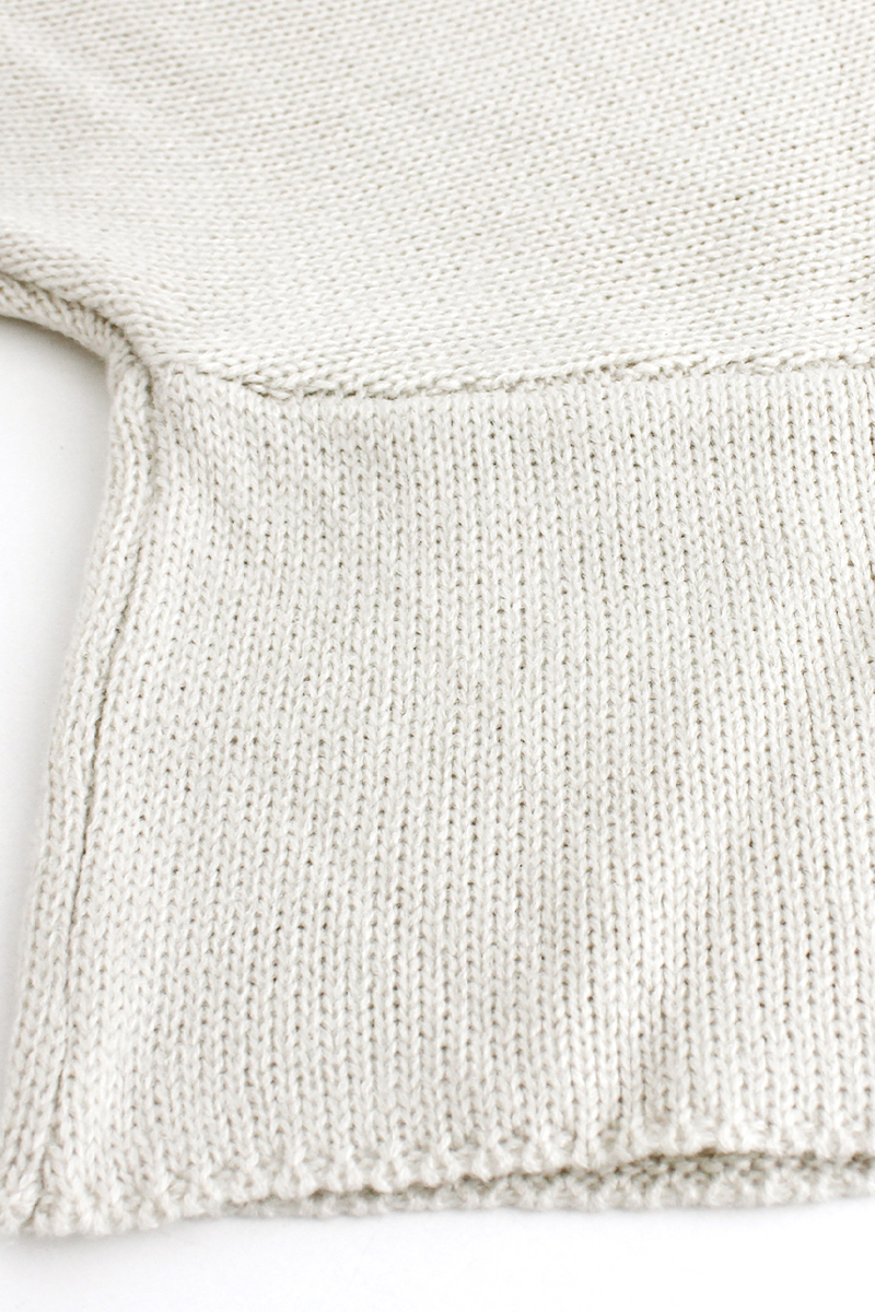 Daily Color Weave O Neck Sweaters