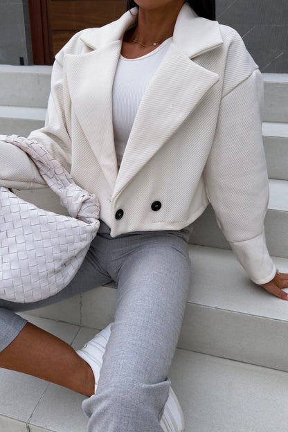Cardigan Turndown Collar Outerwear(4 Colors)