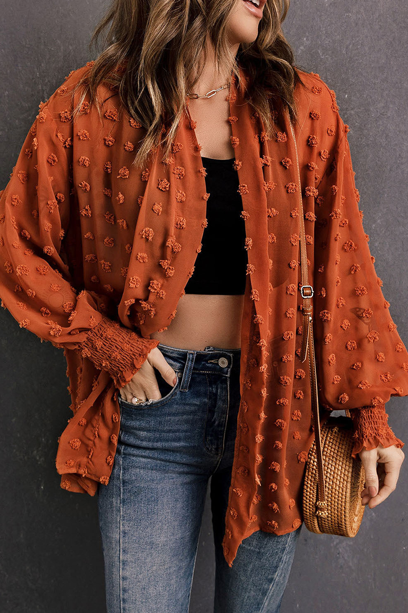 Fur Ball Cardigan Collar Outerwear(3 Colors)
