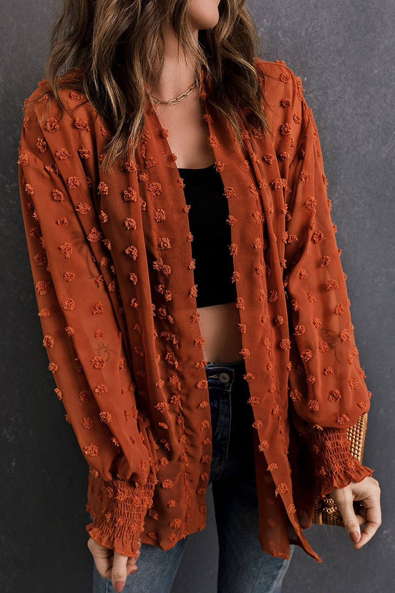 Fur Ball Cardigan Collar Outerwear(3 Colors)