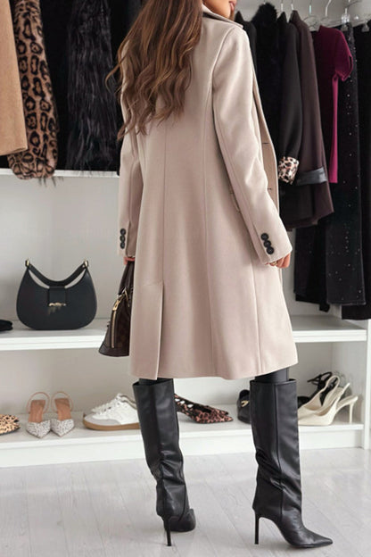 Color Cardigan Turndown Collar Outerwear(4 Colors)