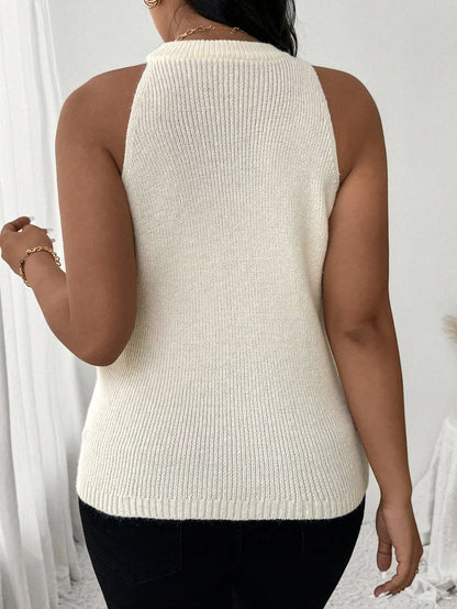 V Neck Knitted Sweater Vest Warmth and Comfort