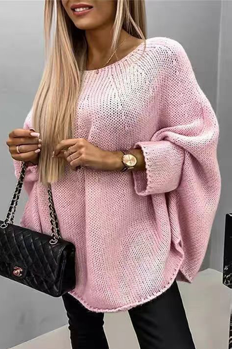 Daily Patchwork O Neck Sweaters(5 Colors)